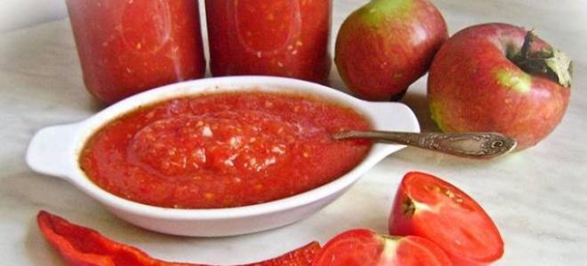Adžika tomatitest õuntega talveks - retseptid
